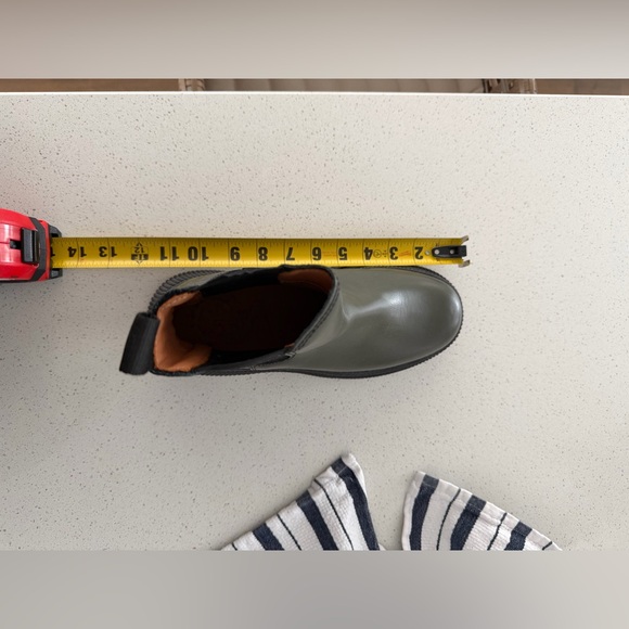 NWOB GANNI - Creepers Leather Chelsea Boots - Kalamata Olive Green - EU 40/US 10 - Picture 13 of 16